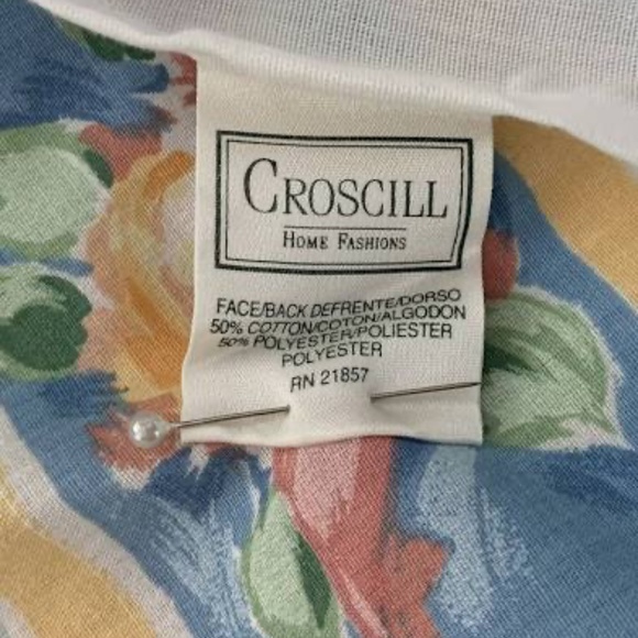 VINTAGE Croscill Fiesta Yellow, Blue Comforter - Full - Picture 4 of 4